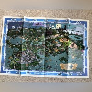 Disney Fan club Fantastic Worlds map